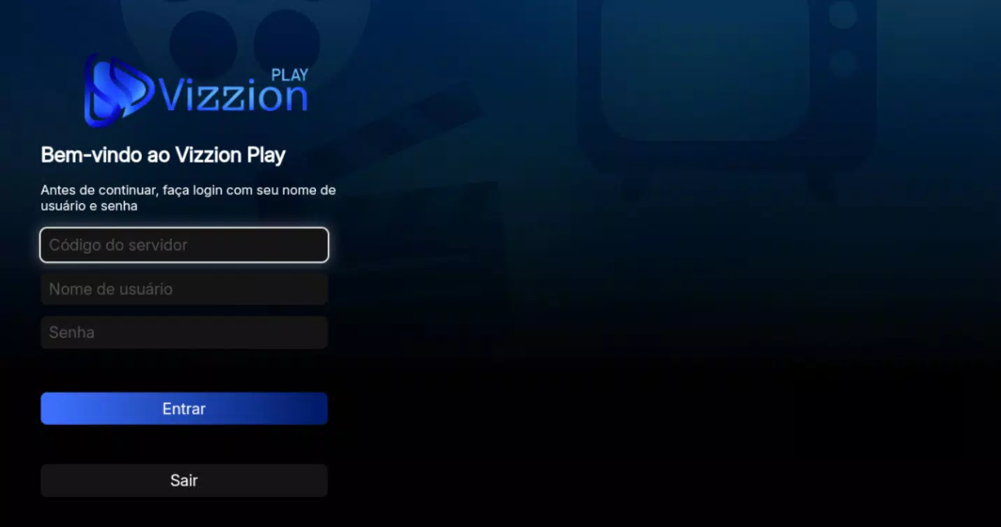 Strimee - Login TV Android Vizzion